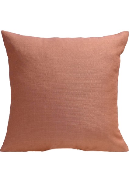 4'lü Keten Görünümlü Kırlent Kılıfı Somon fiyatları