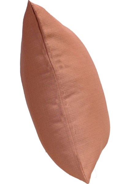 4'lü Keten Görünümlü Kırlent Kılıfı Somon modelleri