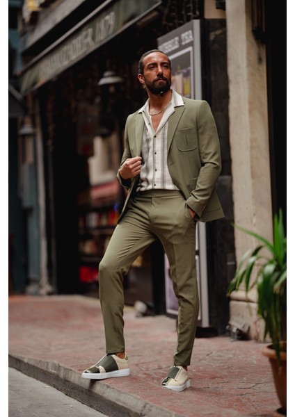 Mono Yaka Torba Cep Slim Fit Takım Elbise fiyatları