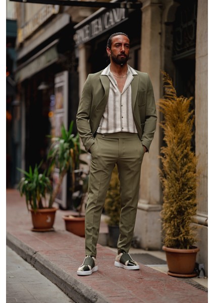 Mono Yaka Torba Cep Slim Fit Takım Elbise fırsatları