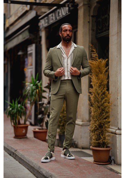 Mono Yaka Torba Cep Slim Fit Takım Elbise indirimleri