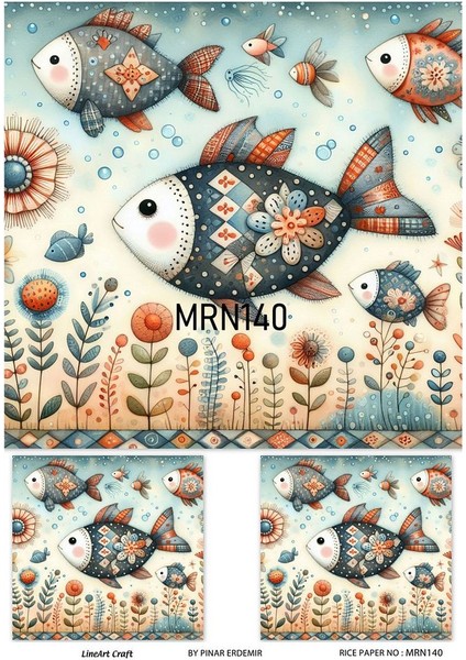 Marine Serisi MRN140 Pirinç Dekopaj 30*42 cm