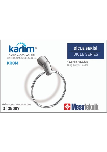 Karlim Dicle Serisi Yuvarlak Havluluk