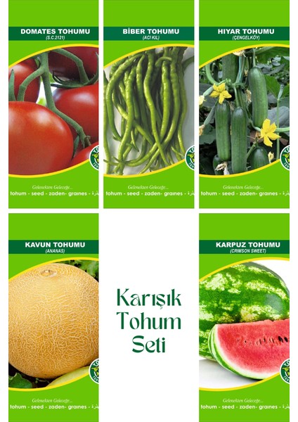01 Karışık Tohum Seti 5'li Set