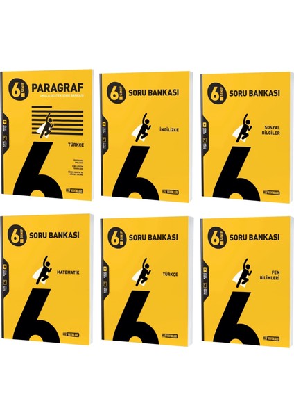 6 Sınıf Soru Bankası Seti 6 Kitap