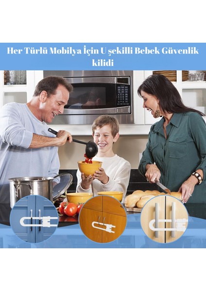 Montajsız 2 Adet Raylı Dolap Kilidi Çocuk Bebek Güvenliği Emniyet Kilidi Çocuk Bebek Güvenlik fırsatları