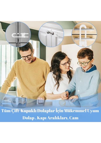 Montajsız 2 Adet Raylı Dolap Kilidi Çocuk Bebek Güvenliği Emniyet Kilidi Çocuk Bebek Güvenlik indirimleri