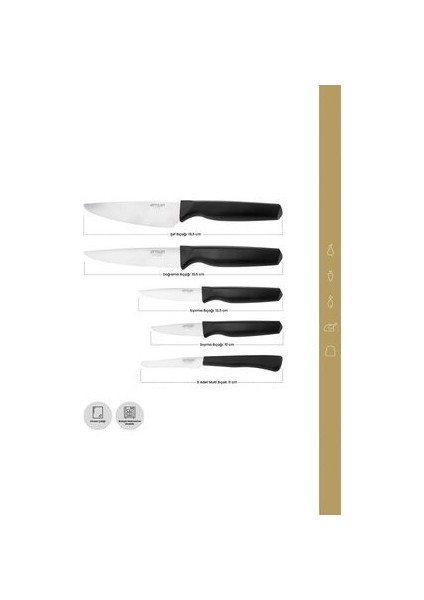 Kobe 10 Parça Bıçak Seti modelleri