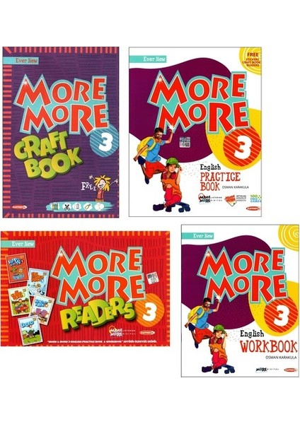 Kurmay Elt More And More 3. Sınıf English Practice + Work + Craft Book + Readers