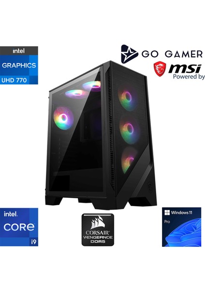 S1023 Intel Core I9 14900K / 128GB 5200MHZ Ddr5 Ram / 2tb Nvme SSD 6000-5000MB-SN Gen4 / 240MM Sıvı Soğutma / Windows 11 Pro Masaüstü Iş Bilgisayarı