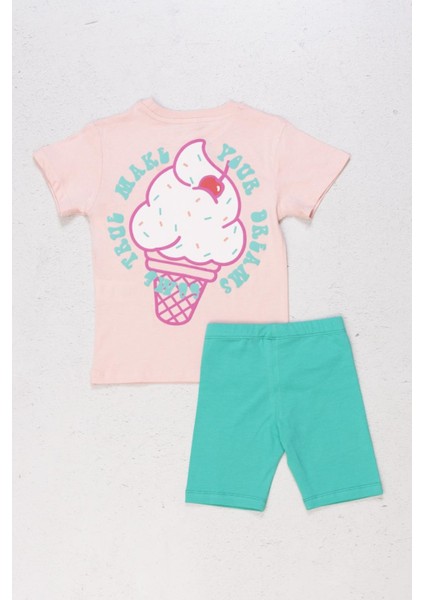 Dmb Dondurmalı Kız Taytlı Takım - Pudra modelleri