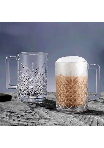 6'lı Kulplu Kristal Meşrubat Bardağı modelleri