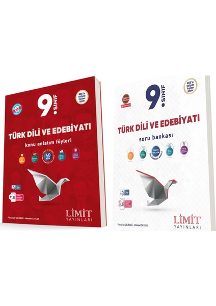 Limit 2025 9. Sınıf Türk Dili Edebiyat Kaf Konu + Soru Seti 2 Kitap Güncel Müfredat
