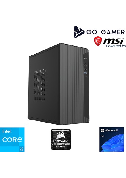 S108D Intel Core I3 12100F 32GB Ddr5 5200MHZ 512GB SSD RX550 Msı 24" / Windows 11 Pro Masaüstü Bilgisayar fiyatları