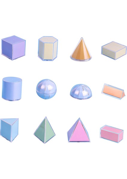 3D Geometrik Katılar Geometrik Şekiller Blok Seti Desen Blokları, Montessori (Yurt Dışından) fiyatları