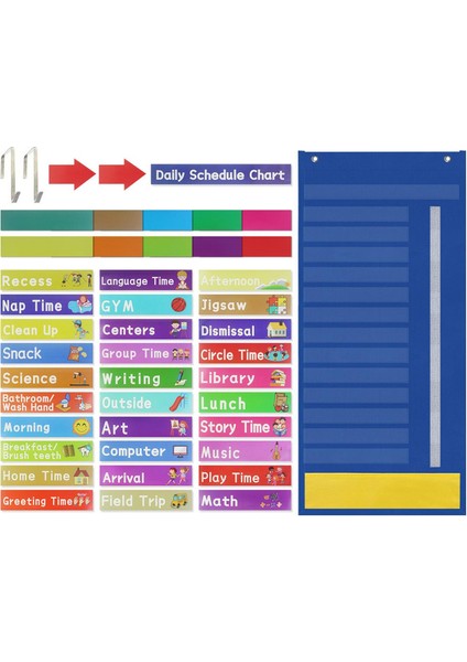 Program ve Hatırlatma Kapı Montajları Dekoratif Mavi (Yurt Dışından)