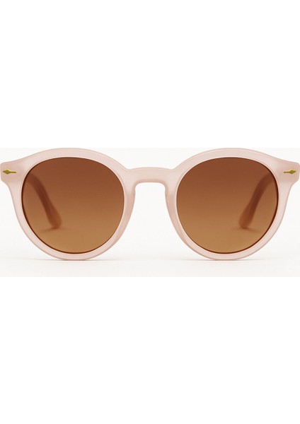 Nude Çerçeve ve Camlı Klasik Oval Kemik Güneş Gözlüğü fiyatları