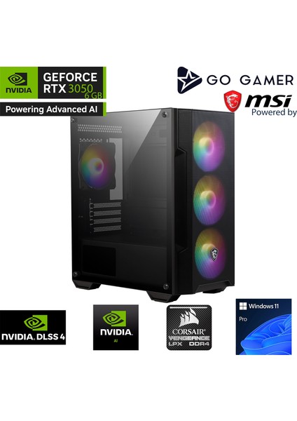 S306D Intel Core I5 10400F / 16GB 3200MHZ / 512GB Nvme SSD 3300-3100MB-SN / RTX3050 6gb / Msı 27" 200Hz. / Windows 11 Pro Masaüstü Bilgisayar fiyatları