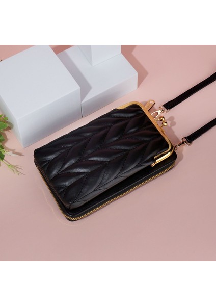 Rhombus Basit Çok Yönlü Dikey Tek Omuz Çapraz Mini Küçük Çanta (Yurt Dışından)