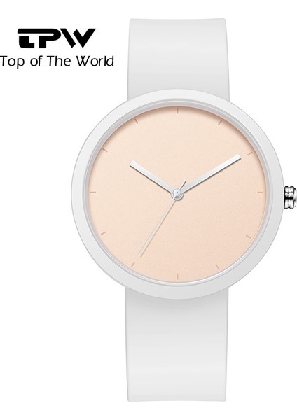 Tpw Kadın Saati Moda Yaratıcı Basit Kişilik Su Geçirmez Kuvars Saat Kadın Saati Silikon Bant Izle (Yurt Dışından)