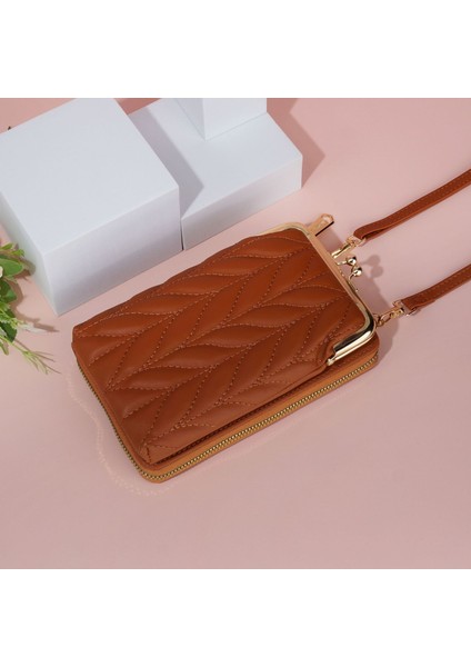 Rhombus Basit Çok Yönlü Dikey Tek Omuz Çapraz Mini Küçük Çanta (Yurt Dışından)