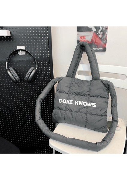 Erkekler Için Crossbody Çanta Kış Yeni Aşağı Çanta Kişiselleştirilmiş Omuz Çantası Öğrenci Kadınlar Için Basit Büyük Kapasiteli Sırt Çantası (Yurt Dışından)