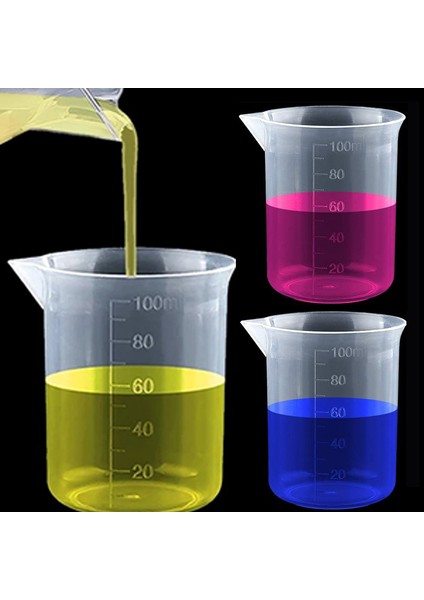 3 Adet 1/2/3 Adet 100ML Test Ölçüm Kapları Plastik Laboratuvar Beher Mezun Kupa Beher Mutfak Gereçleri Laboratuvar Hacimsel Ölçüm Bardak (Yurt Dışından) fiyatları