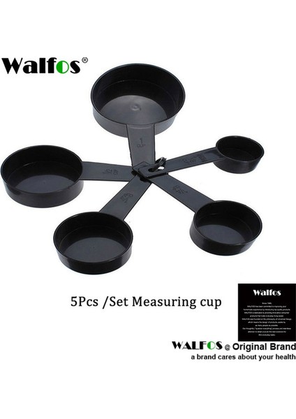 5 Ölçme Bardak Walfos Ölçü Kabı Çift Uçlu Sekiz Tezgah Ayarlanabilir Ölçekli Ölçme Kaşıkları Ölçme Kaşığı Pişirme Aracı Mutfak Aksesuarları (Yurt Dışından)