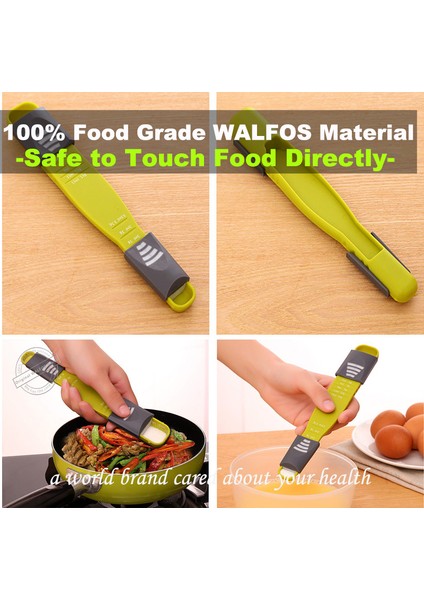 5 Ölçme Bardak Walfos Ölçü Kabı Çift Uçlu Sekiz Tezgah Ayarlanabilir Ölçekli Ölçme Kaşıkları Ölçme Kaşığı Pişirme Aracı Mutfak Aksesuarları (Yurt Dışından) modelleri