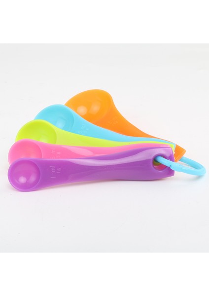 Renk Rastgele 5 Adet/takım Güzel Renkli Plastik Ölçme Bardak Ölçü Kaşığı Mutfak Aracı Çocuklar Kaşık Ölçme Seti Araçları Pişirme Kahve Çay (Yurt Dışından) fırsatları