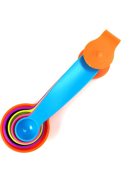 L 5 Adet Plastik Çok Renkli Ölçü Kaşıkları Renkli Şeker Kek Pastacılık Pişirme Aletleri Taşınabilir Mutfak Aletleri Aşçı Aksesuarları (Yurt Dışından) indirimleri