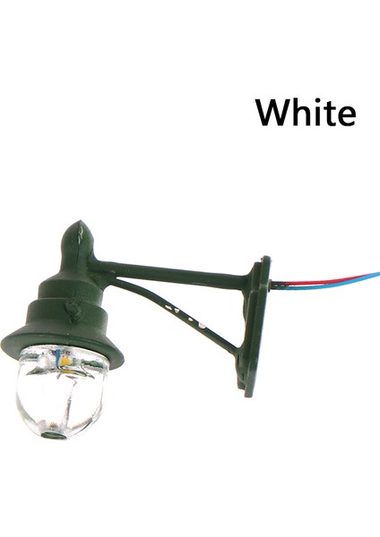 Wt Mini Duvar Işıkları Beyaz/sıcak Beyaz Ho Ölçekli Demiryolu Tren Lambası Sıcak Beyaz 3 V/12 V LED Sokak Lambası Kum Masa Modeli Bahçe Dekor (Yurt Dışından)