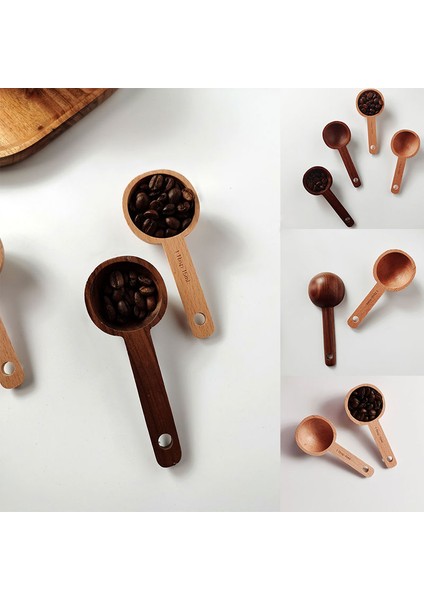 C-10ML Ahşap Ölçme Kaşığı Mutfak Ölçme Kaşıkları Çay Kahve Çekirdekleri Kepçe Şeker Baharat Ölçme Kaşığı Ev Yemekleri Ölçme Aletleri (Yurt Dışından) fırsatları