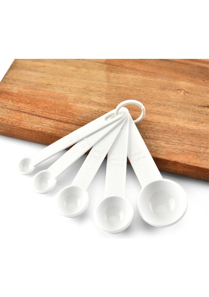 Beyaz 5 Adet/takım Pp Ölçü Kaşıkları Plastik Un Yağ Baharatlar Kendin Yap Pişirme Pişirme Aracı Ölçekli Mutfak Aletleri (Yurt Dışından) fiyatları