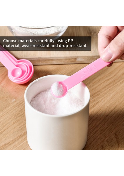 Beyaz 5 Adet/takım Pp Ölçü Kaşıkları Plastik Un Yağ Baharatlar Kendin Yap Pişirme Pişirme Aracı Ölçekli Mutfak Aletleri (Yurt Dışından) indirimleri