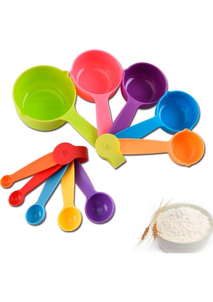 Black-S 5 Adet/set Plastik Mutfak Ölçü Kaşıkları Bardaklar Renkli Kahve Şeker Çikolata Un Kepçesi Çay Kaşığı Kek Pişirme Aksesuarları (Yurt Dışından) fiyatları