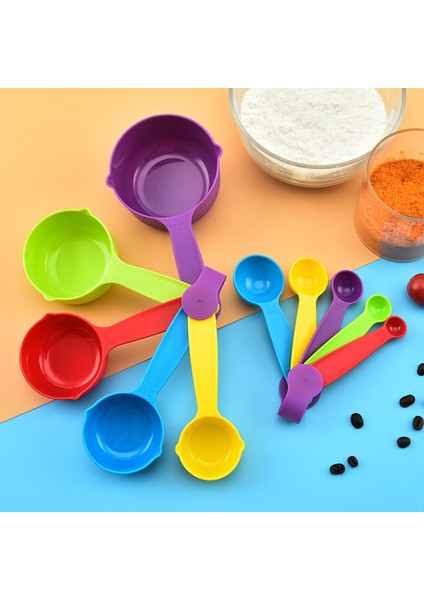 Black-S 5 Adet/set Plastik Mutfak Ölçü Kaşıkları Bardaklar Renkli Kahve Şeker Çikolata Un Kepçesi Çay Kaşığı Kek Pişirme Aksesuarları (Yurt Dışından) indirimleri