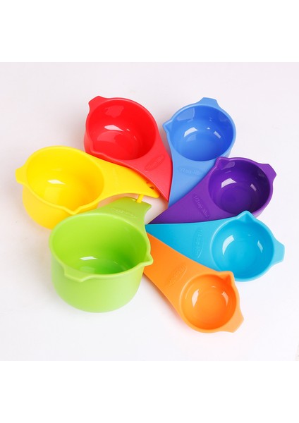 Kaşık Ölçüm Kaşığı Renkli Plastik 15 Parça / Set Ölçek Ölçüm Kaşığı Seti Pişirme Çay Kahve Mutfak Alet Seti Kahve Kaşığı (Yurt Dışından) fırsatları