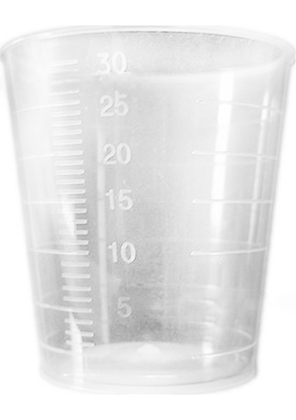 30ML Çift Ölçekli Ölçüm Kabı 2 Isteğe Bağlı Tip Okunması Kolay Hafif Yeni Şeffaf Yedek Pişirme Pişirme (Yurt Dışından)