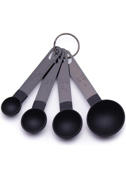 Siyah 8 Parça Siyah Plastik Ölçü Kapları Ölçü Kaşığı Pişirme Aletleri Mini Teraziler Pişirme Kaşıkları Kahve Çay Mutfak Aletleri (Yurt Dışından) modelleri