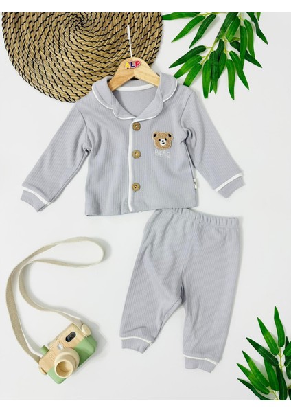 Bear Önden Düğmeli Mevsimlik 2 Parça Pjama Takımı fiyatları
