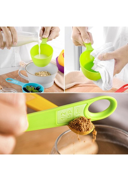 12 Adet Ölçüm Kaşığı Bardak Seti 1 1/2 1/3 1/4 Mutfak Aletleri Bakeware Ölçme Aletleri Terazi (Yurt Dışından) modelleri