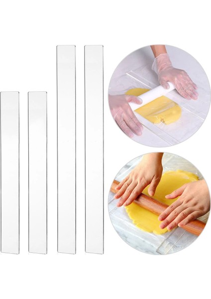 3 x 29.5 cm Kalınlık 4 mm 2 Adet Akrilik Bisküvi Kek Haddeleme Kalıp Denge Cetvel Fondan Buzlanma Süslemeleri Aracı Pasta ve Fırın Aksesuarları Mutfak Ürünleri (Yurt Dışından) fiyatları