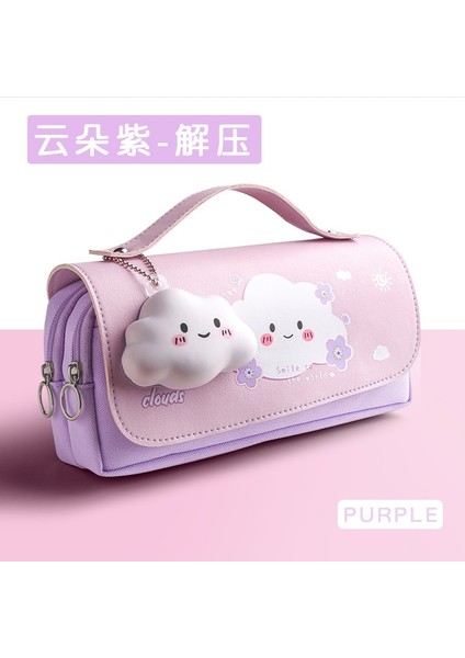 Fermuarını Açan Kırtasiye Kutusu Küçük Kız El Tipi Dantel Fermuarını Açan Kalem Kutusu (Yurt Dışından)