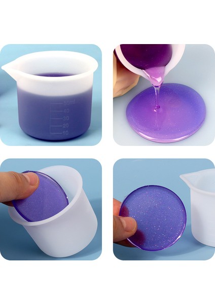 3 Adet 3 Adet Epoksi Bölünmüş Bardak 50ML Ölçüm Kabı Ölçekli Silikon Ölçüm Kabı Silikon Karıştırma Araçları Döküm Için Reçine Kalıp Sanat Seti (Yurt Dışından) modelleri