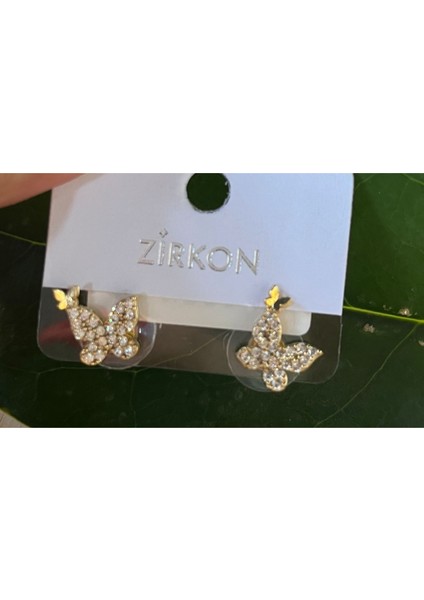 Gold Renk Lüks Gösterişli Figürlü Küpe