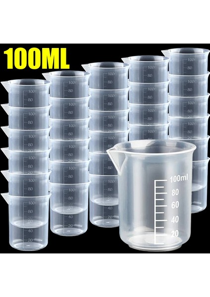 100ML 1 Adet 1/12 Adet 100ML Şeffaf Ölçüm Kabı Ölçekli Beher Bardak Laboratuvar Kimyasal Laboratuvar Sıvı Konteyner Ölçü Sürahi Mutfak Gereçleri (Yurt Dışından)