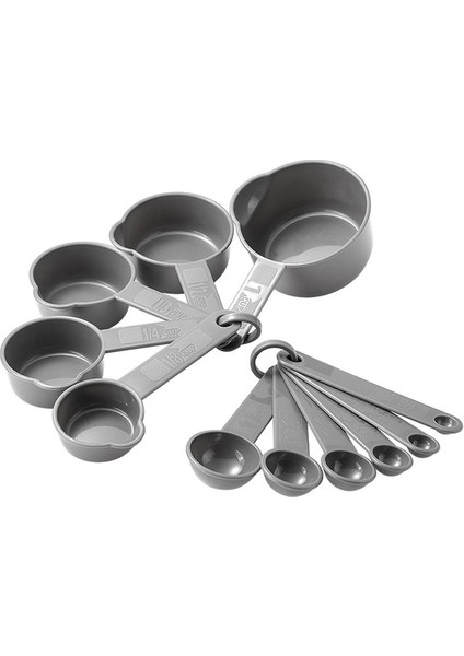 11 Adet Gri 5/6/11 Adet Plastik Ölçüm Kaşıkları Ölçüm Kapları Seti Kahve Şeker Tuz Un Kepçe Pişirme Ölçme Aracı Ölçeği Mutfak Gadget (Yurt Dışından)