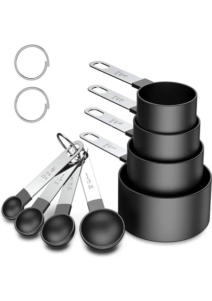 8 Adet Gri 8 Adet Ölçüm Kaşığı Çay Kaşığı Şeker Kepçesi Kek Pişirme Unu Ölçüm Kapları Paslanmaz Çeliksaplı Mutfak Ölçüm Aletleri (Yurt Dışından) fiyatları