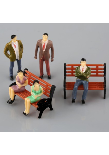 56 Adet/set Model Tren 1:50 Ölçekli Boyalı Model Insanlar ve Park Bankları Sahne Dekorasyonu Sokak Park Tren Demiryolu Düzeni Bağlantı Parçaları (Yurt Dışından) fiyatları